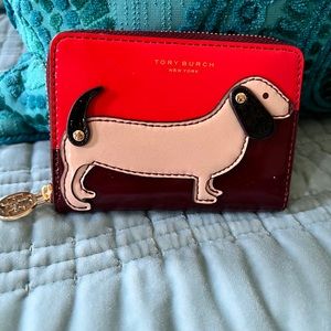 Tory Burch Dachshund leather Wallet